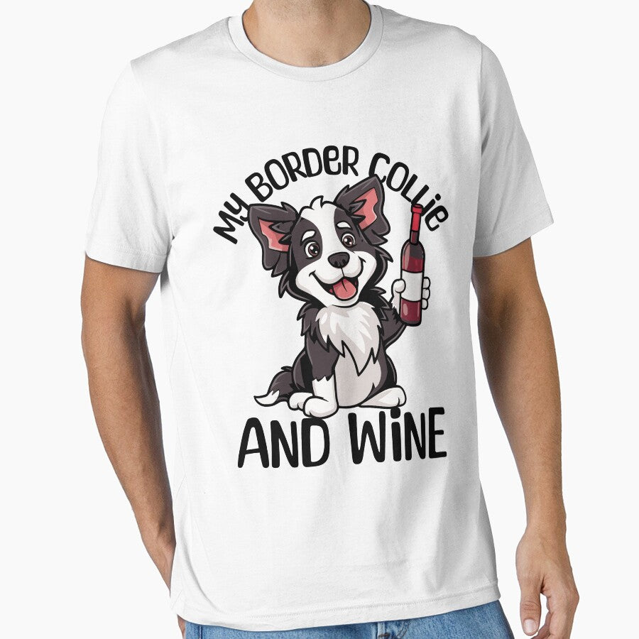 Boarder Collie and Wine by PeelZinc