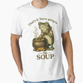 That's It You're Going in the Soup Frog – Funny Weirdcore Frog Meme Graphic by Teetreasure2