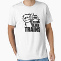 ASDF T-Shirt I Like Trains by Cinemadelic