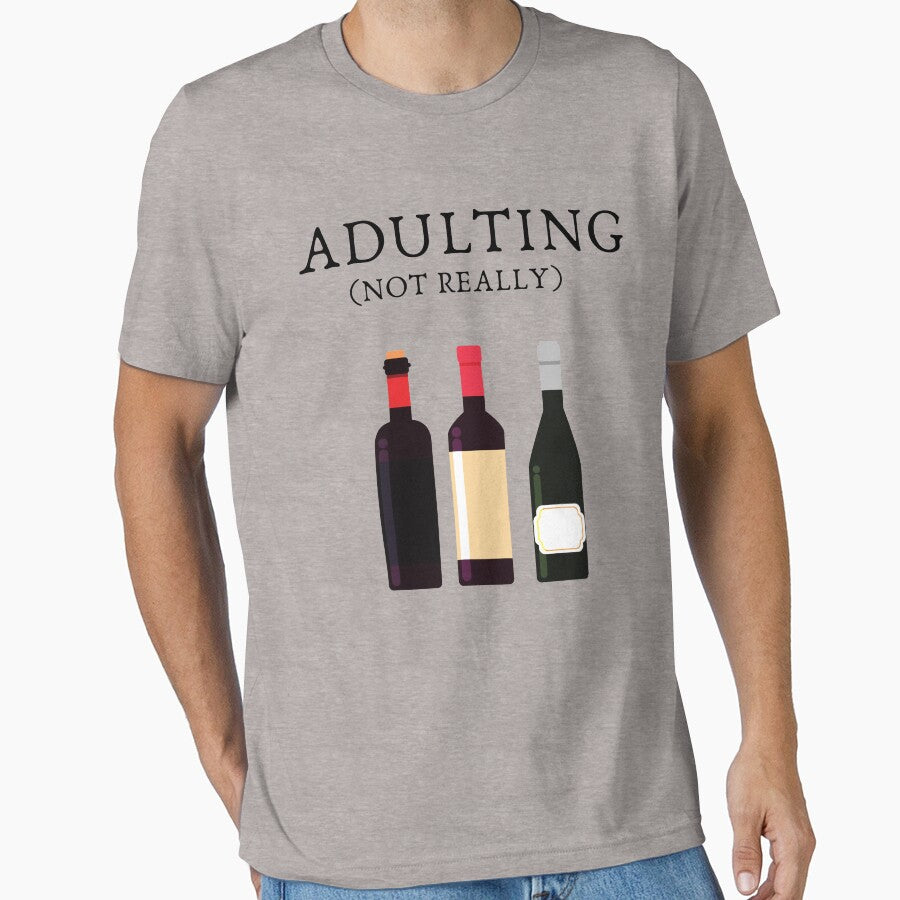 Wine Bottle Adulting by designitfun