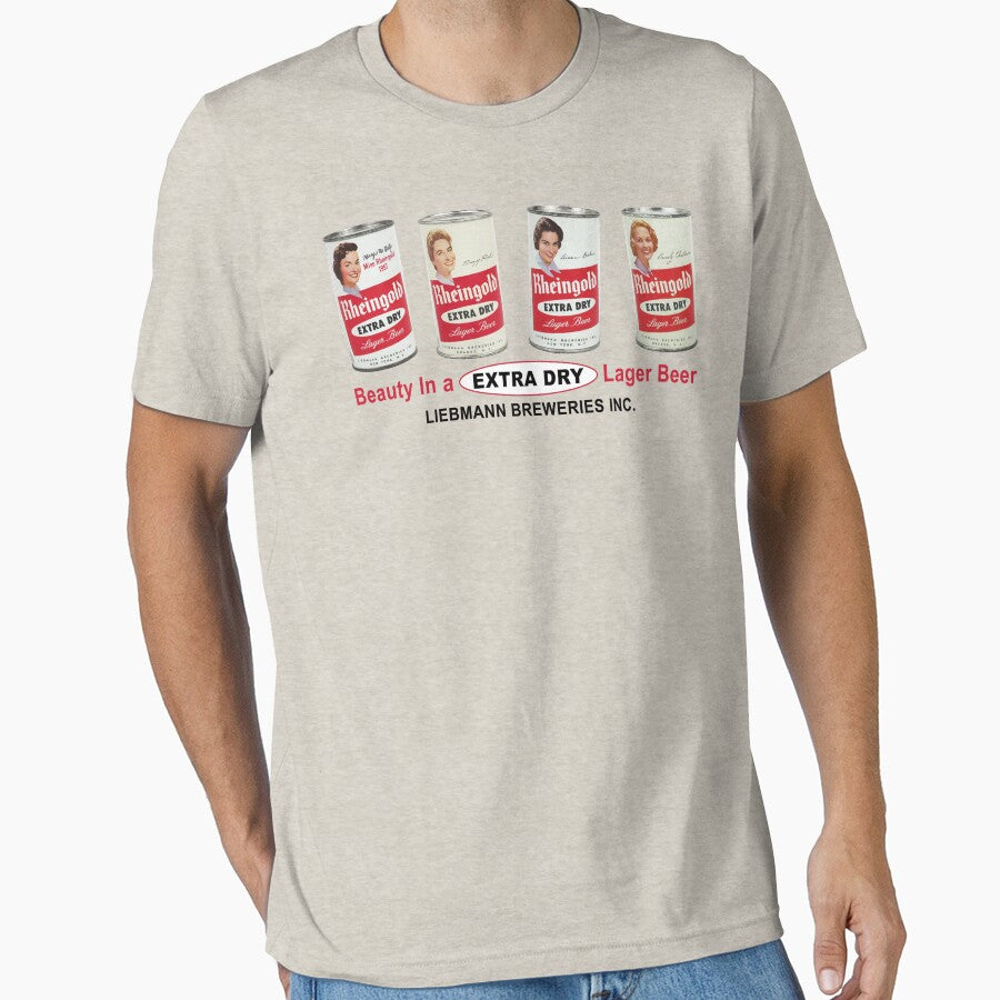 Rheingold Beer - Miss Rheingold Girls Can design - Best on Light Colors by pineapplepink