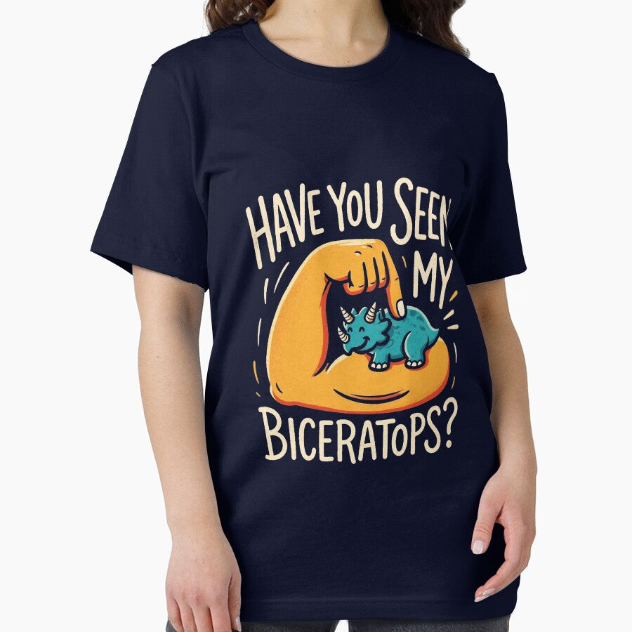 Funny Dad Joke “Have You Seen My Biceratops?” Cute Dinosaur Pun by MyStyleHub