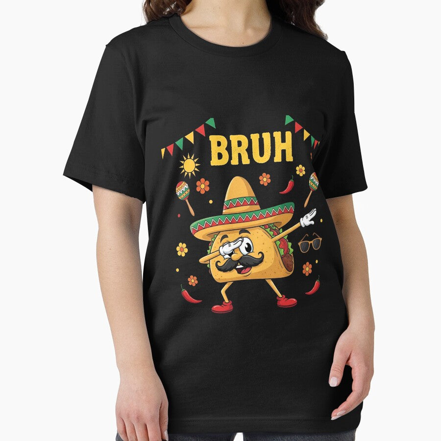 Bruh Dabbing Taco Cinco de Mayo Funny Boys Mexican by viectory