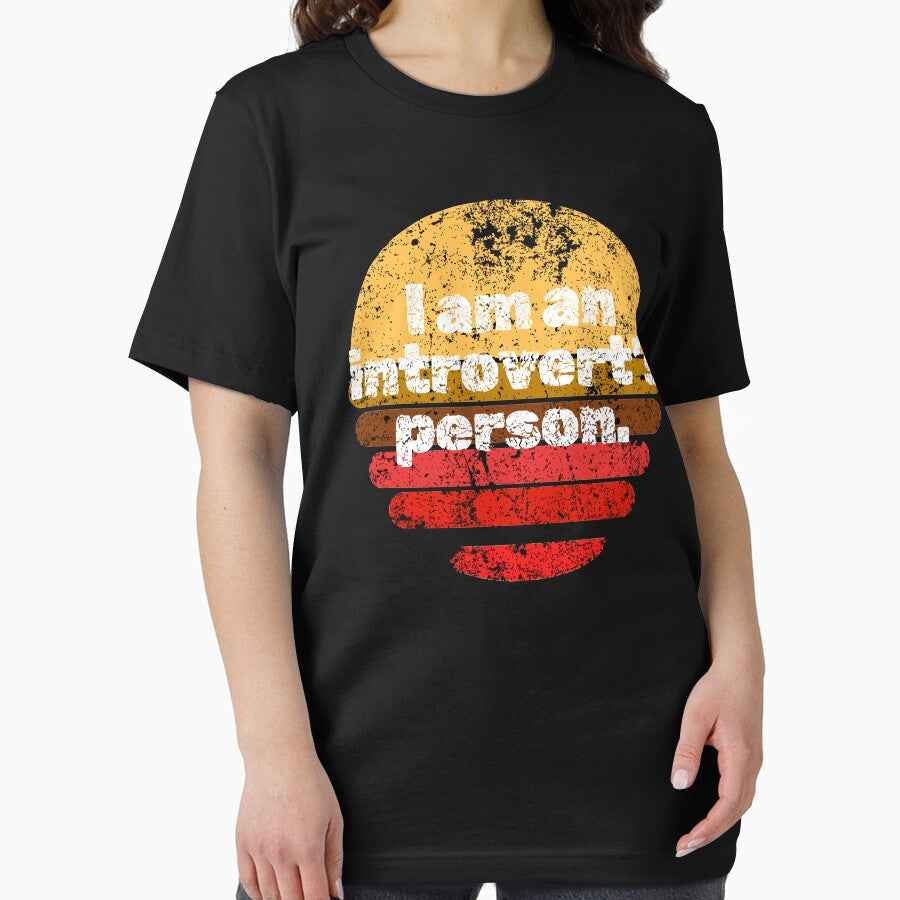 I am an Introvert's person. Destressed Font Retro Sunset by InsanelyD