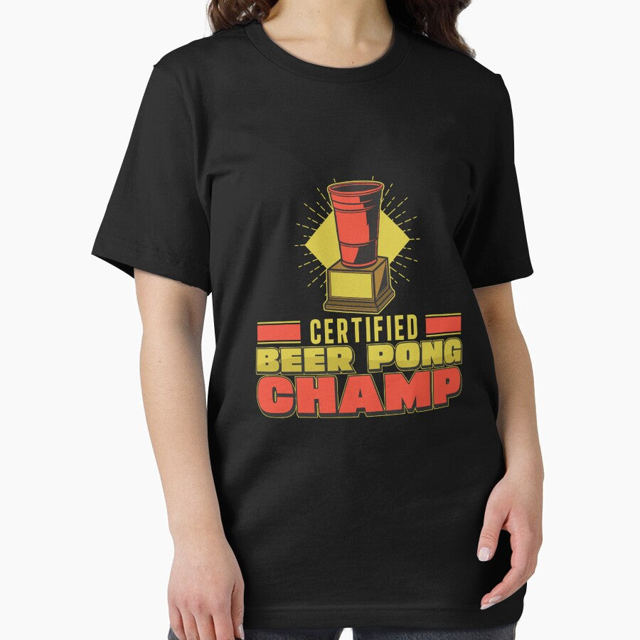 Retro Beer Pong Champ For A Beer Pong Game Beer Pong Player by StrongShirts