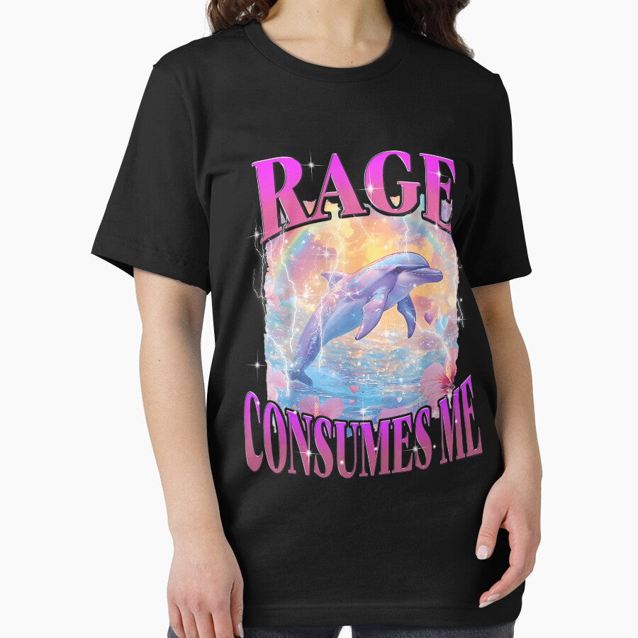 Rage Consumes Me Funny Meme Silly Dolphin by DreamyNature