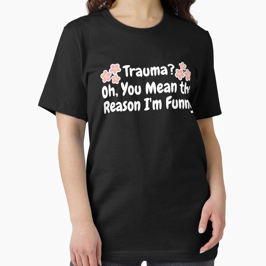 Funny Mental Health Awareness Quote Anti-Social Trauma Dark Humor by DHDesignsCo
