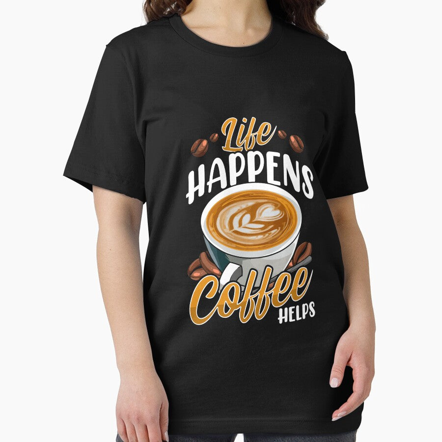 Life Happens Coffee Helps Funny Caffeine Lover by perfectpresents