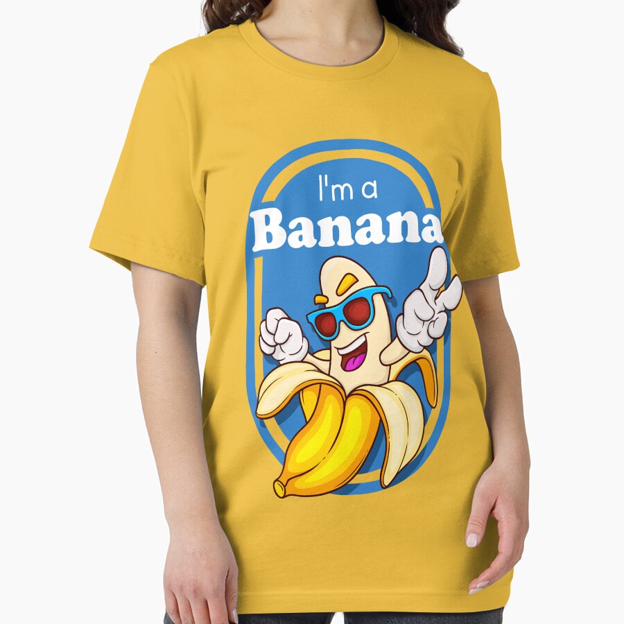 Funny Yellow I'm a Banana Lazy Halloween Fruit by medamrani