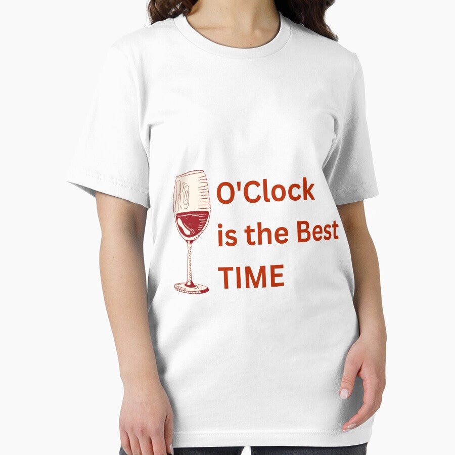 Wine O'Clock is the Best Time Oversized T-Shirt by Cobblerj