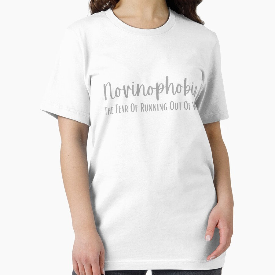 Wine Lover | Novinophobia | Funny Wine Shirt by Presto Prints Design