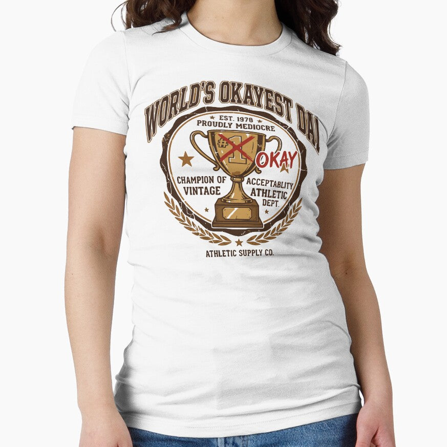 WORLDS OKAYEST DAD by PRINTSPUNCHLINE