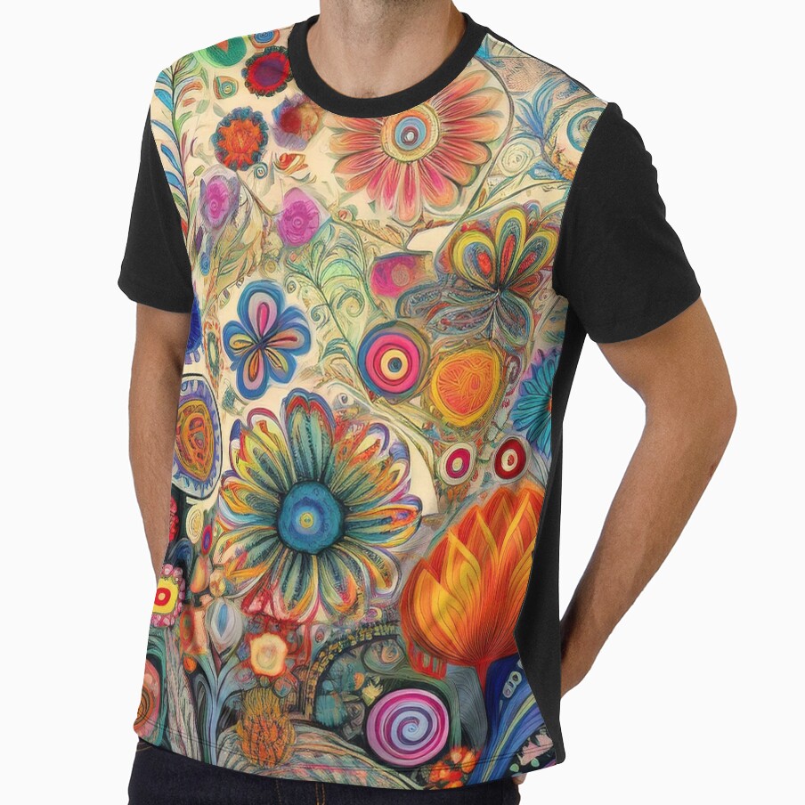 Colorful Hippie Flowers by J Marielle Designs
