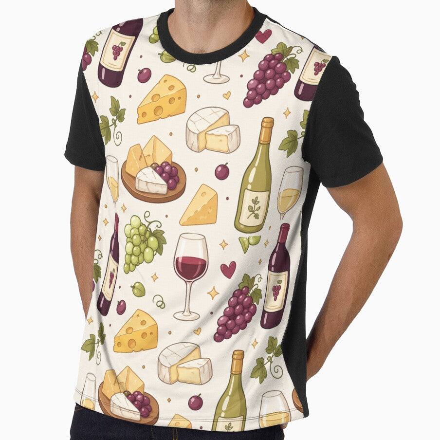 Gourmet Patron of Wine, Cheese and Grapes by EsenciaZen