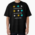 Funny Nerdy Lunar Eclipse Solar Eclipse Apocalypse Moon Sun Earth Science Teacher White Text by MathWare MathClips