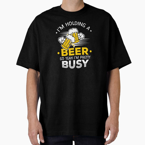 Beer Lover Master I'm Holding A Beer Busy Gift Idea by haselshirt