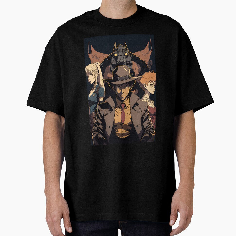 Anime Detective Man with his sidekicks by Bubblebuk