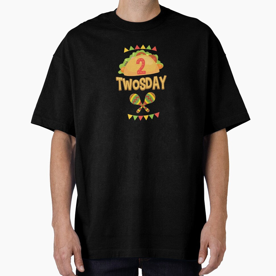 Tacos Maracas 2 Twosday Birthday Gift by haselshirt