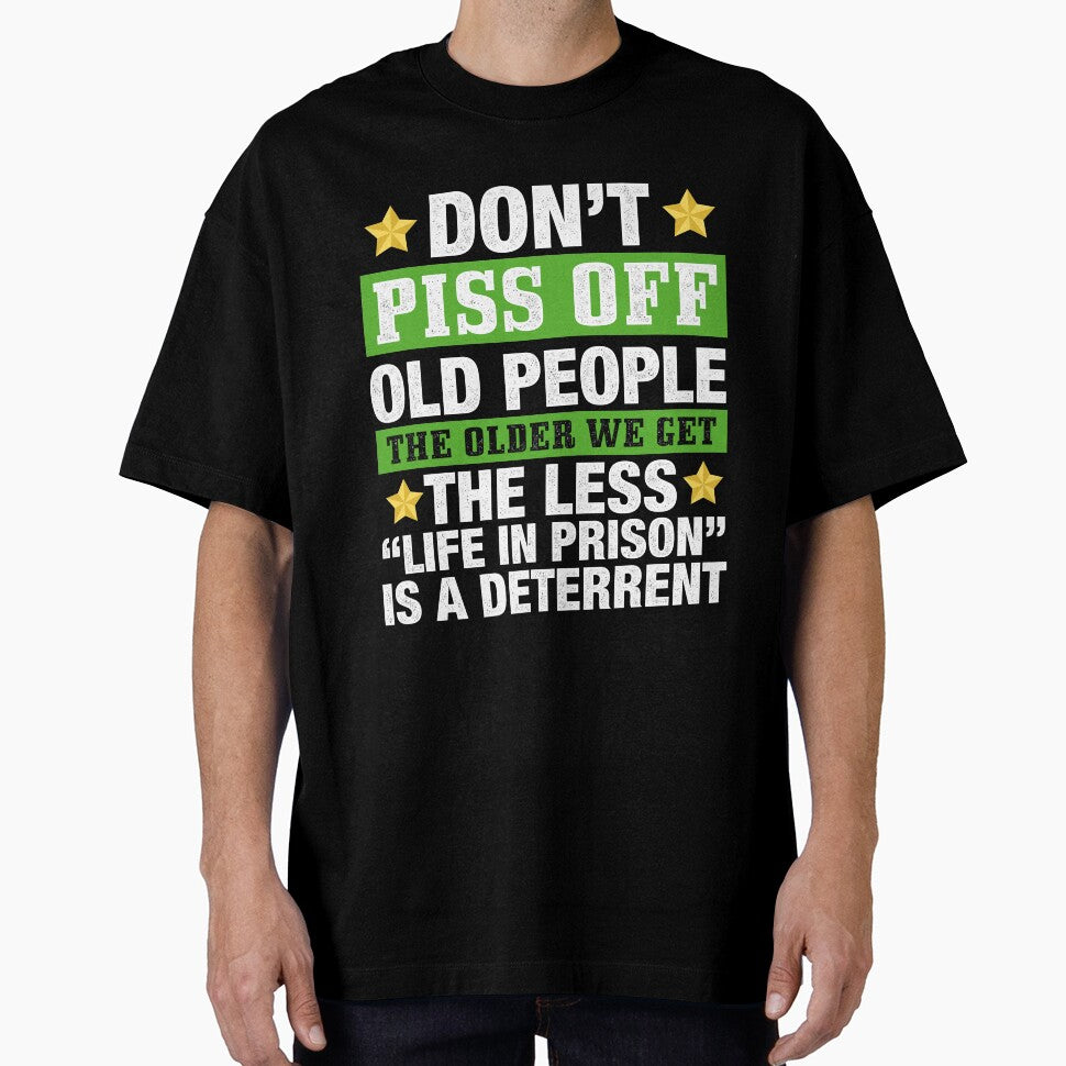 Dont Piss Off Old People Jersey by Manisma Road