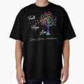Ribbon Tree Faith Hope Love Sleep Apnea Awareness by Tadmab