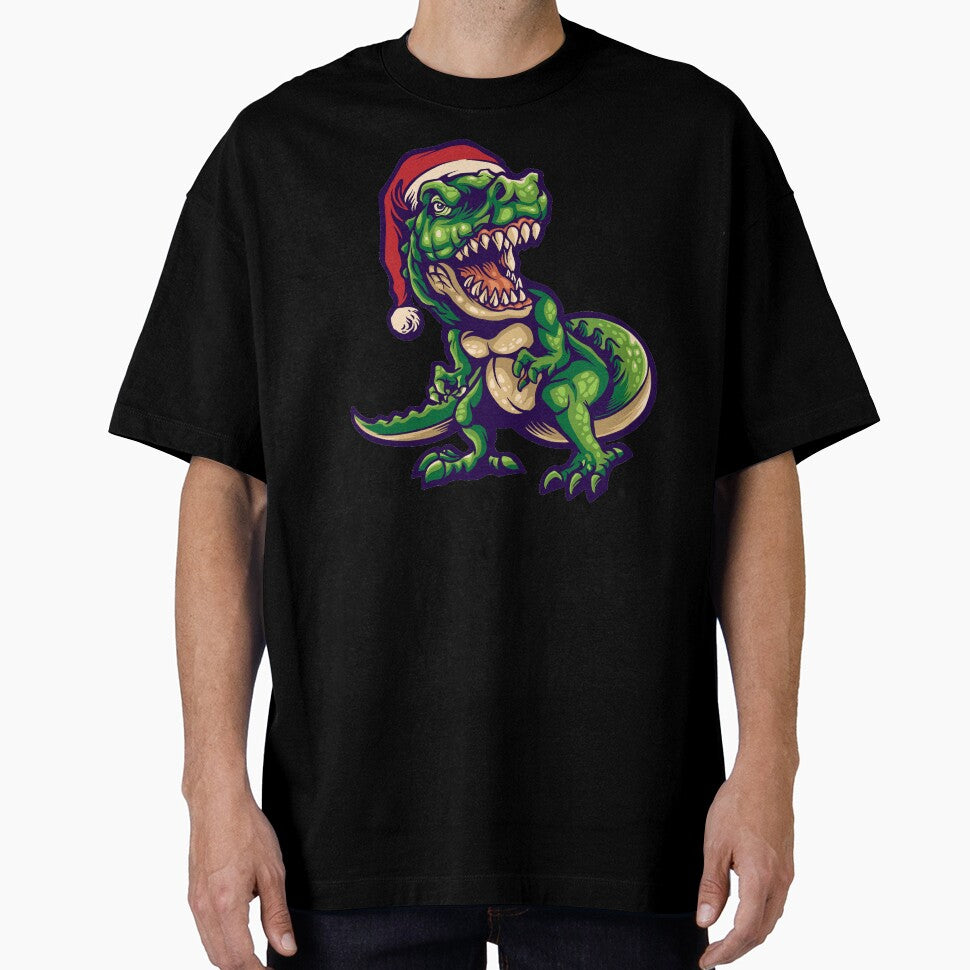 dinosaur christmas pun green by Gloria312