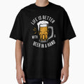 Life Is Better With A Beer In Hand Retro Design by drsnlnd