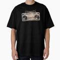 Vintage 80s Boombox – Retro Hip Hop Stereo Illustration by 486DesignCo