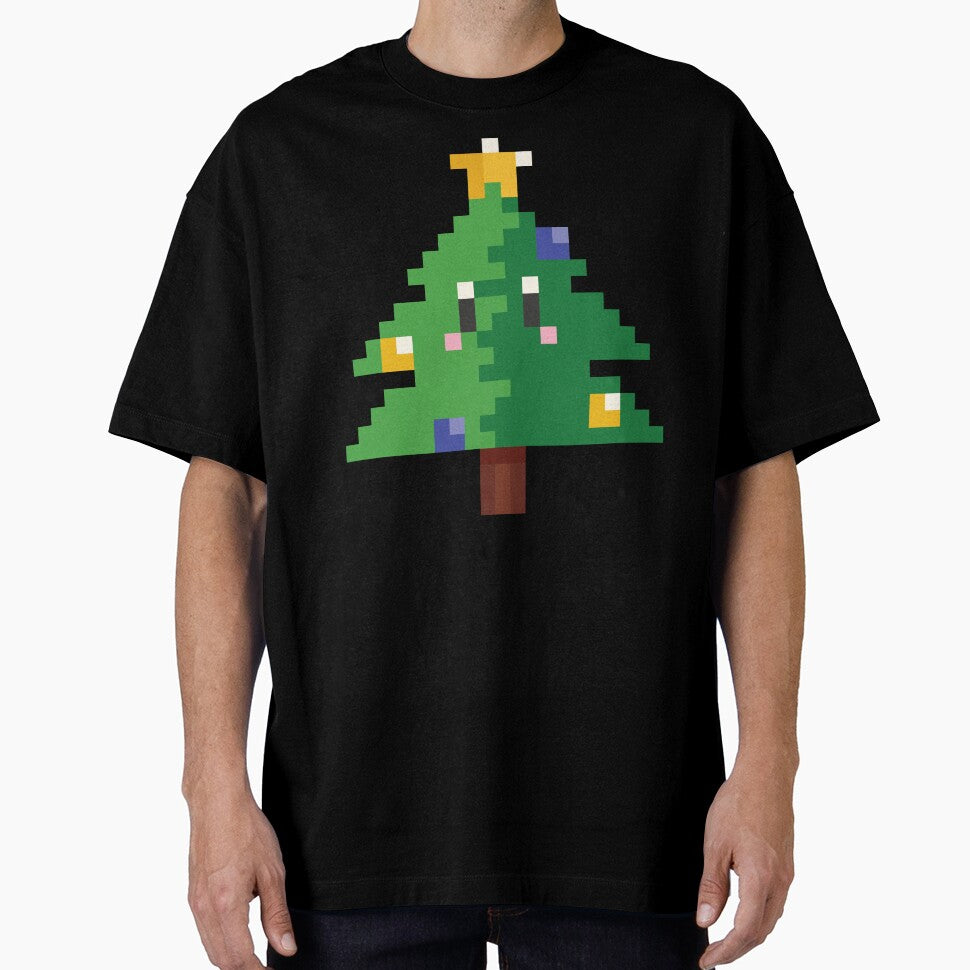 Pixel Art Christmas Tree with Eyes by HolidayFantasy