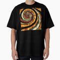 Boho Caramel and Earth Tones Hues Swirling Abstract by DEC02