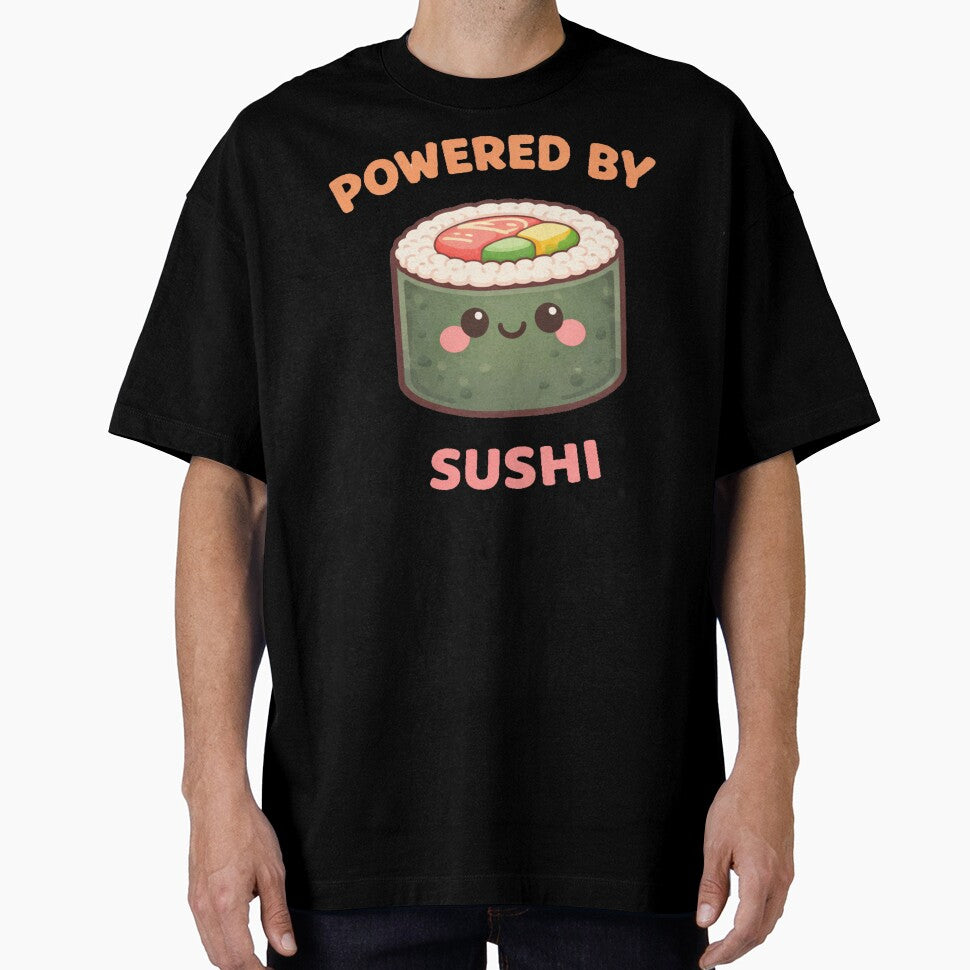 Powered By Sushi Cute Kawaii Roll Design by ImagenFusionP
