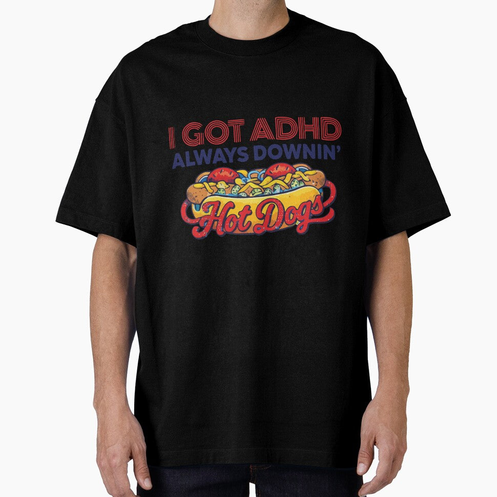 Always Downin Hot Dogs Funny Vintage Food Lover Retro Cartoon Design by kiralynstration