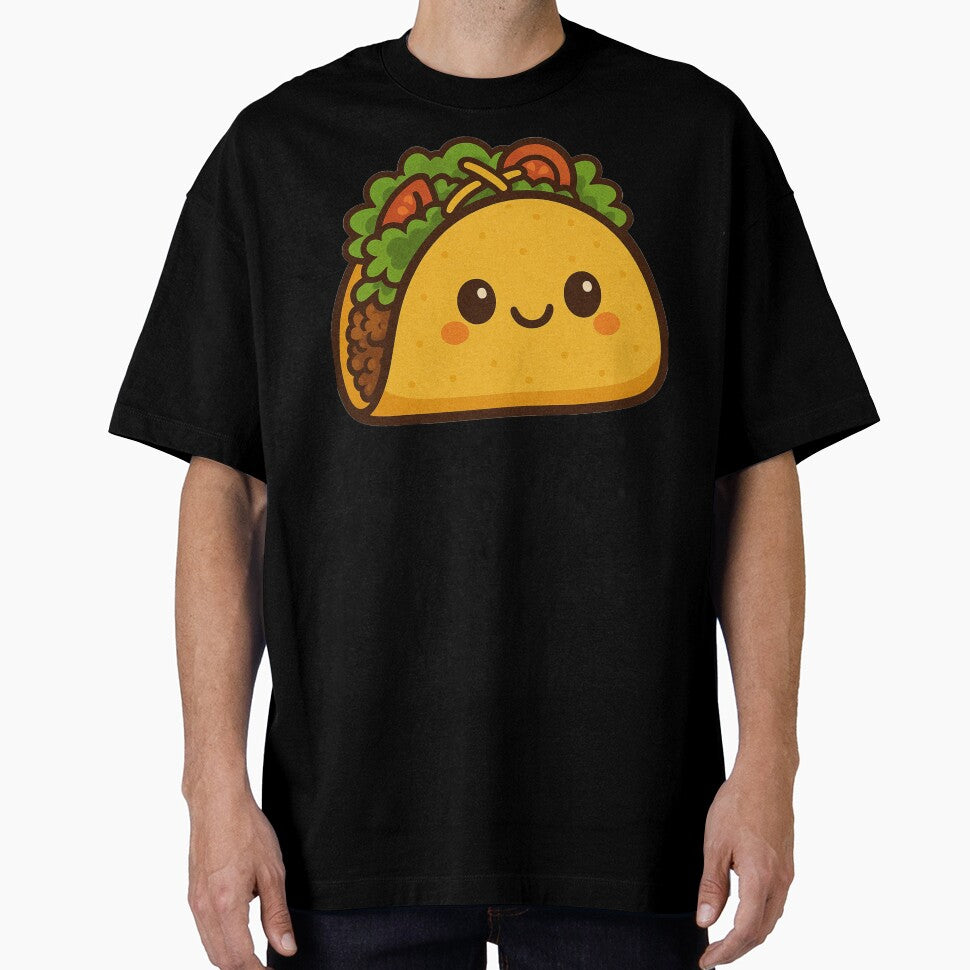 Cheerful Cartoon Taco with a Friendly Smile by MonoArt MA