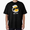 Beer-ed Funny Beer Beard Pun (Dark BG) by punnybone