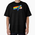 Pixel Rainbow Bird Retro 8 Bit Flying Parrot by JEFDodsonArt
