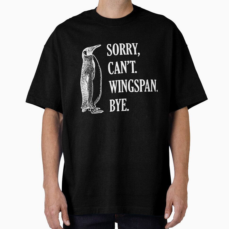 Sorry Can't Wingspan Bye Penguin (White) by smokykitten