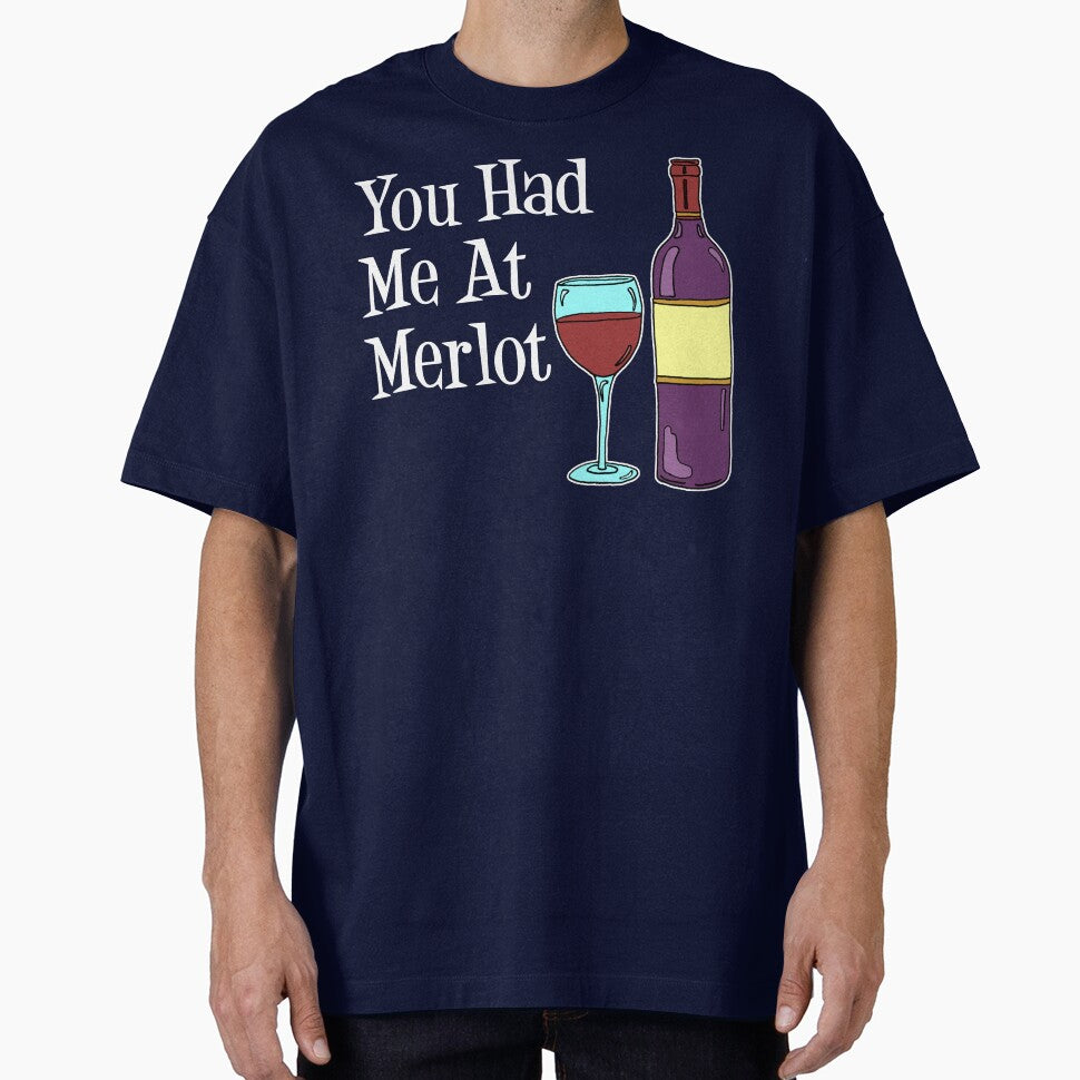 You Had Me At Merlot Wine Glass Bottle Cartoon by jaycartoonist