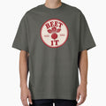 Beet It Funny Food Pun Badge by EastEndTownie