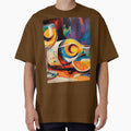 Raise a Glass to Vibrance - A Lively Abstract Celebration of Wine Color and Festive Energy by OlfactoART Studio