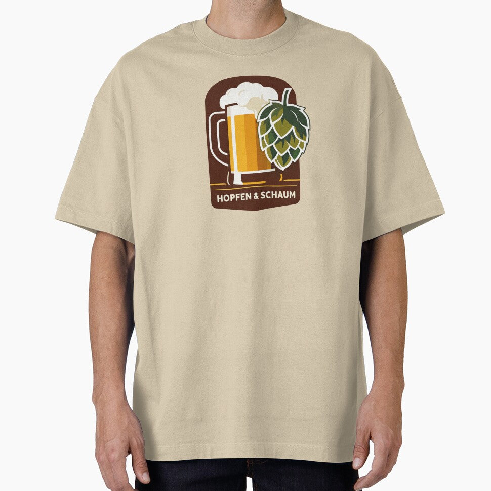 Hops & Foam – Stylish beer mug design with hops | Perfect for beer lovers & craft beer fans by FrenchieFever
