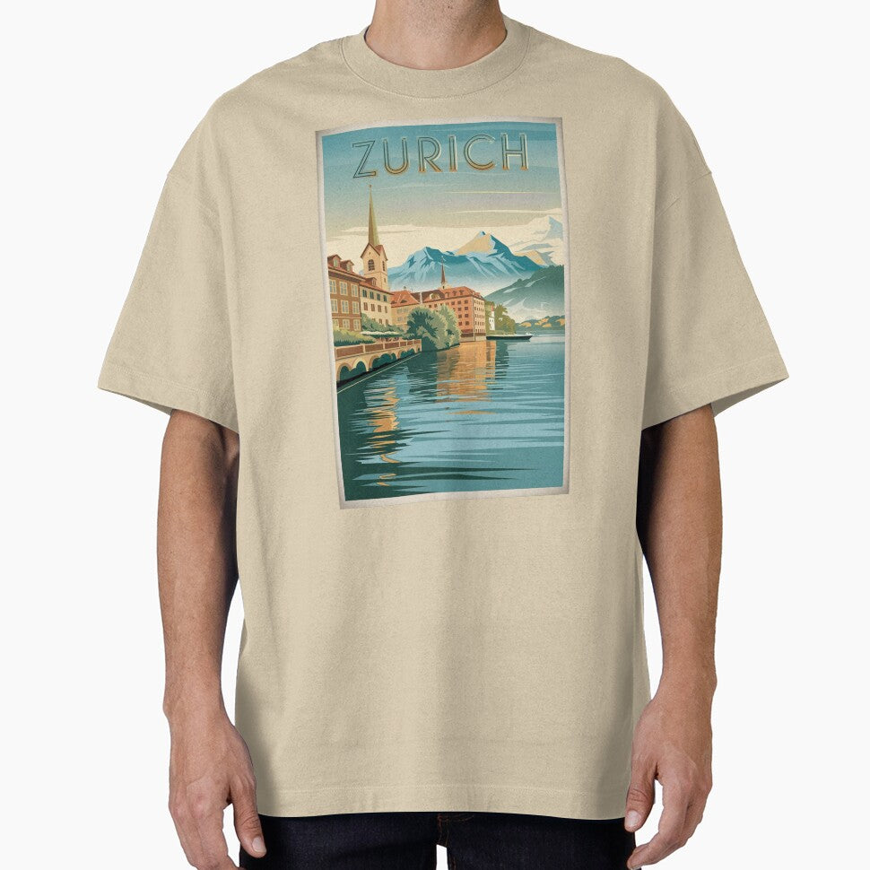 Zurich Vintage Travel Poster by TravelerRat