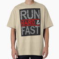 Run Hard And Fast Printed T-Shirt by storeInsight