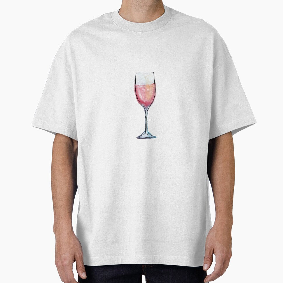 rose wine watercolor illustration by EmiGdesigns