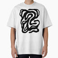 Bold Black Abstract Fluid Shapes by AnnaVikhrArt
