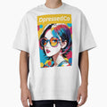Pop Art Girl with Colorful Hair & Sunglasses – Vibrant Aesthetic Streetwear Design by DpressedCo