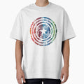 USA Star Shield T-Shirt | Rainbow Color Design Tee by AllStarMerch