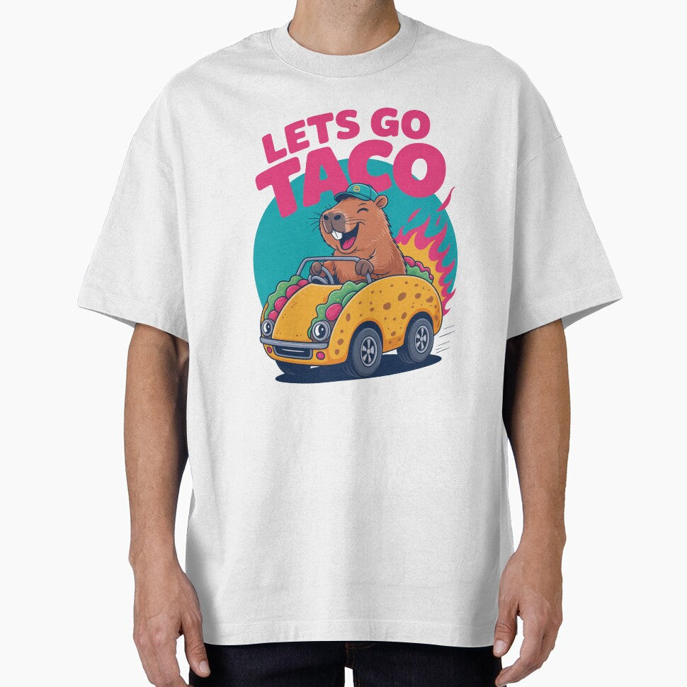 Let’s Go Taco Capybara Driving Car by MonkiFlipp