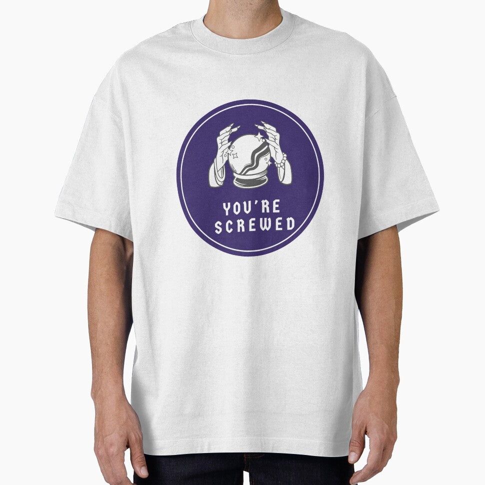 Purple future teller "you're screwed" by KIKAIA  The Label