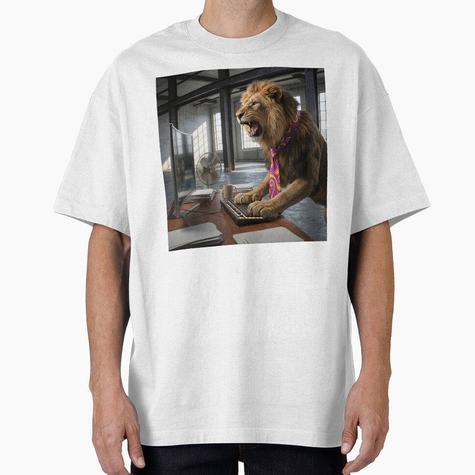 Grouchy Lion Roars for Desktop Support by Tridentulus