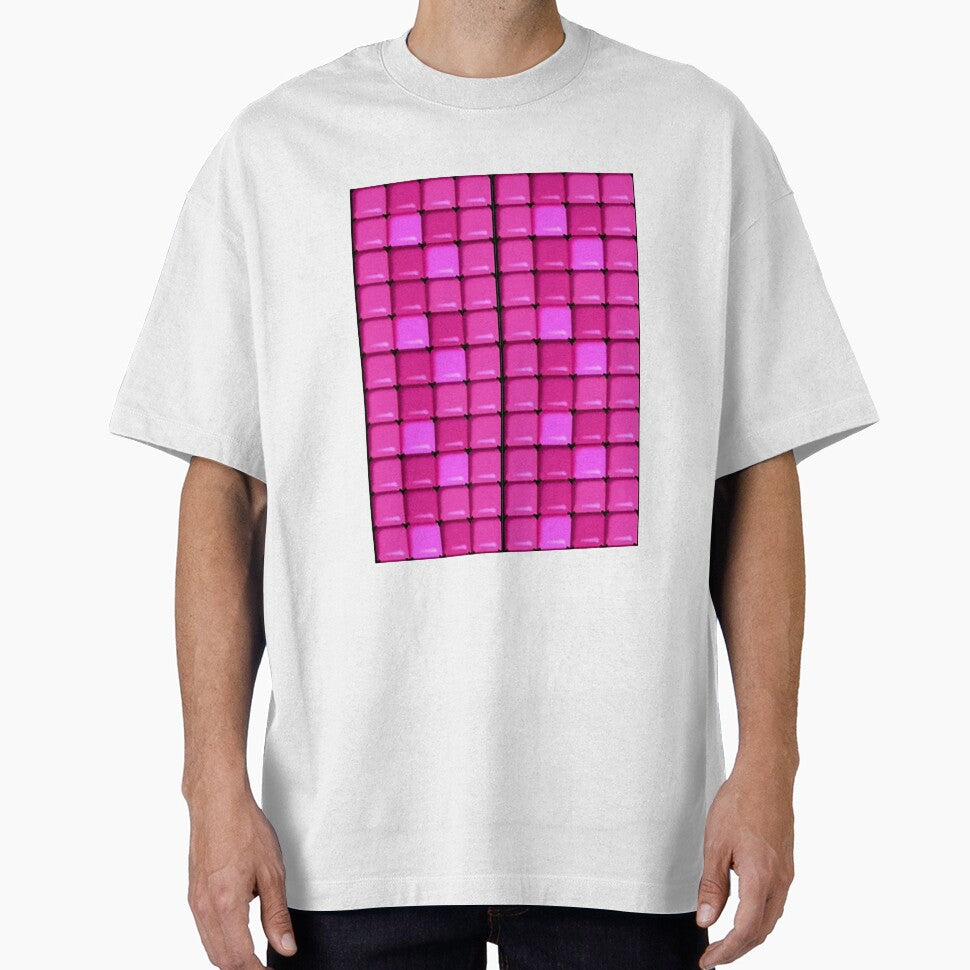 Large Pink Pixel by PudgeMuffin Creations