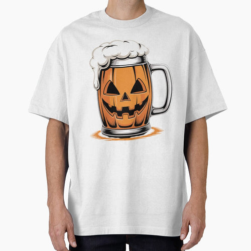Beer Lover Pumpkin Halloween Funny Drinking Beer by DONALDMCKI